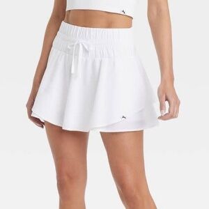 Joy Lab White Flowy Active Skirt Skort Medium